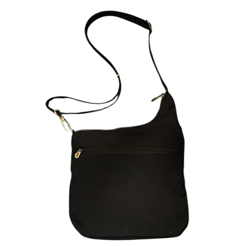 Travelon Anti-Theft Signature 3 Compartment Crossbody Bag in Black - Picture 3 of 11